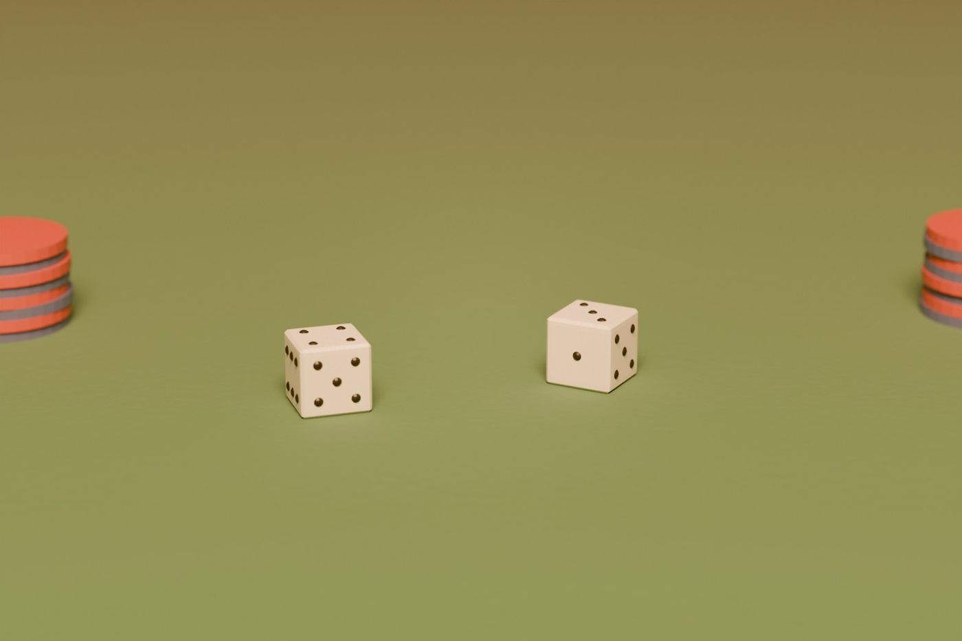 Illustrasjon til Craps: Spillets gang