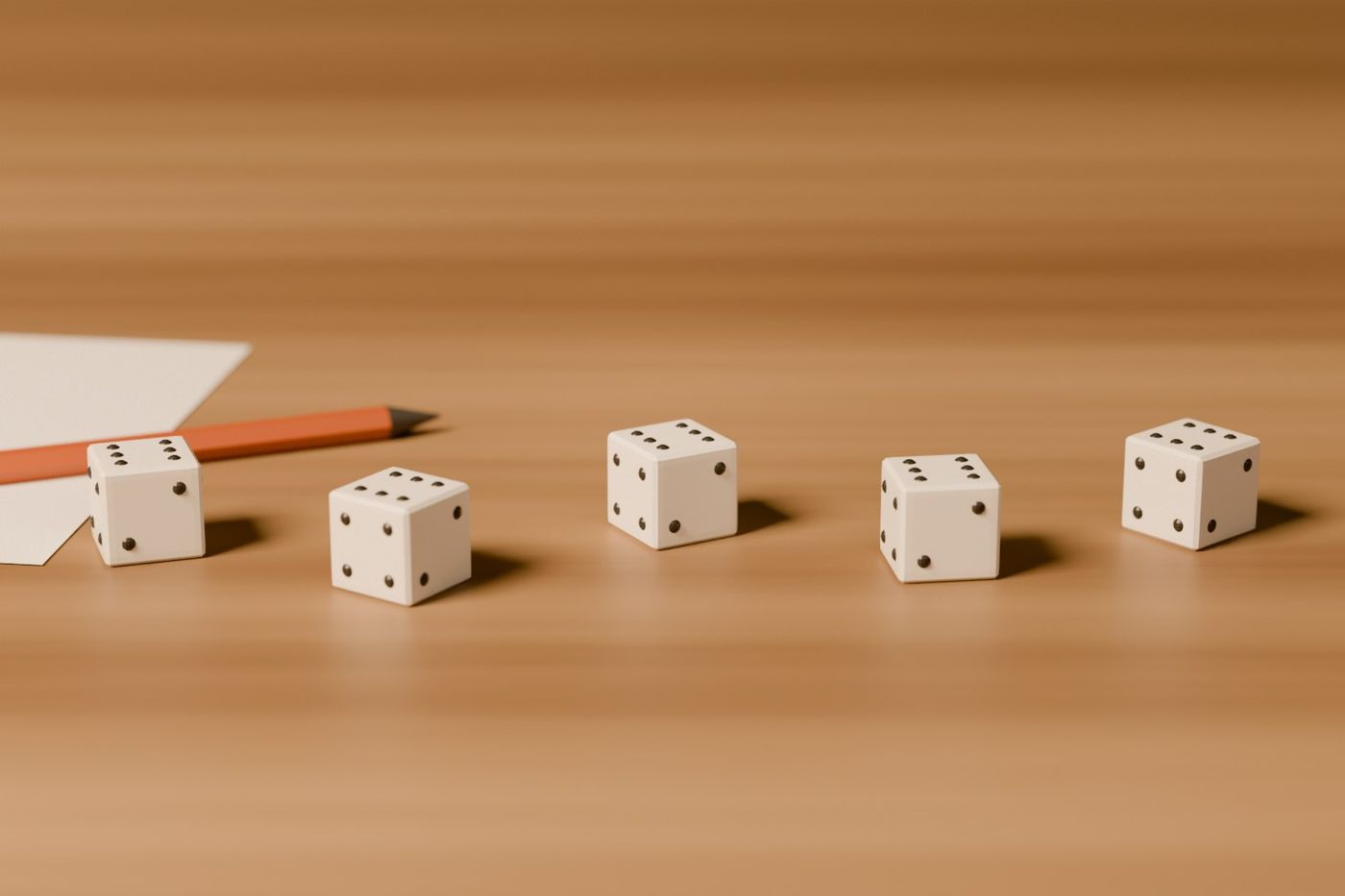 Illustrasjon til Yahtzee: Spillets gang