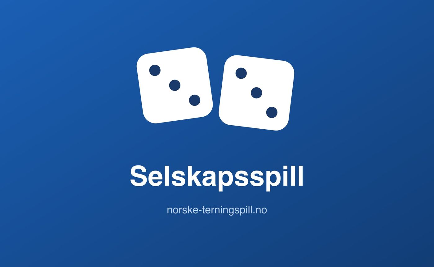 Selskapsspill med terninger