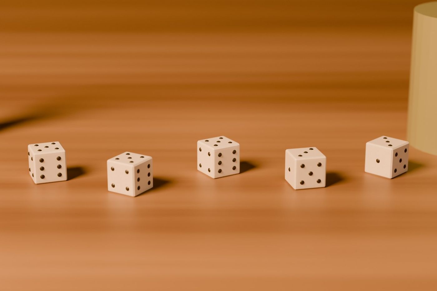 Illustrasjon til Pokerterninger: Spillets gang